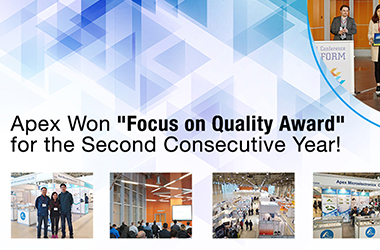 Apex Won "Focus on Quality Award" for the Second Consecutive Year!