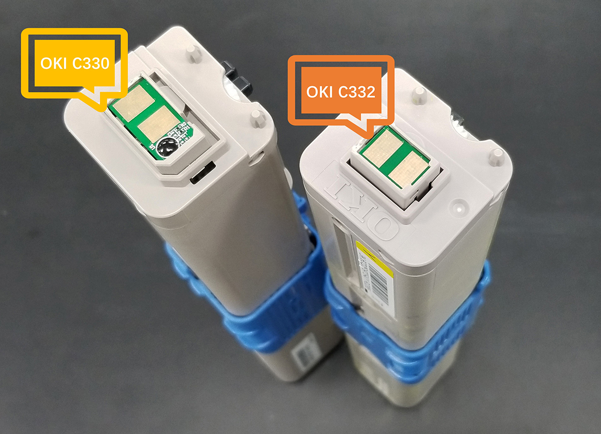 galdeblæren overvåge Skæbne Replacement Chips for OKI C332 Series